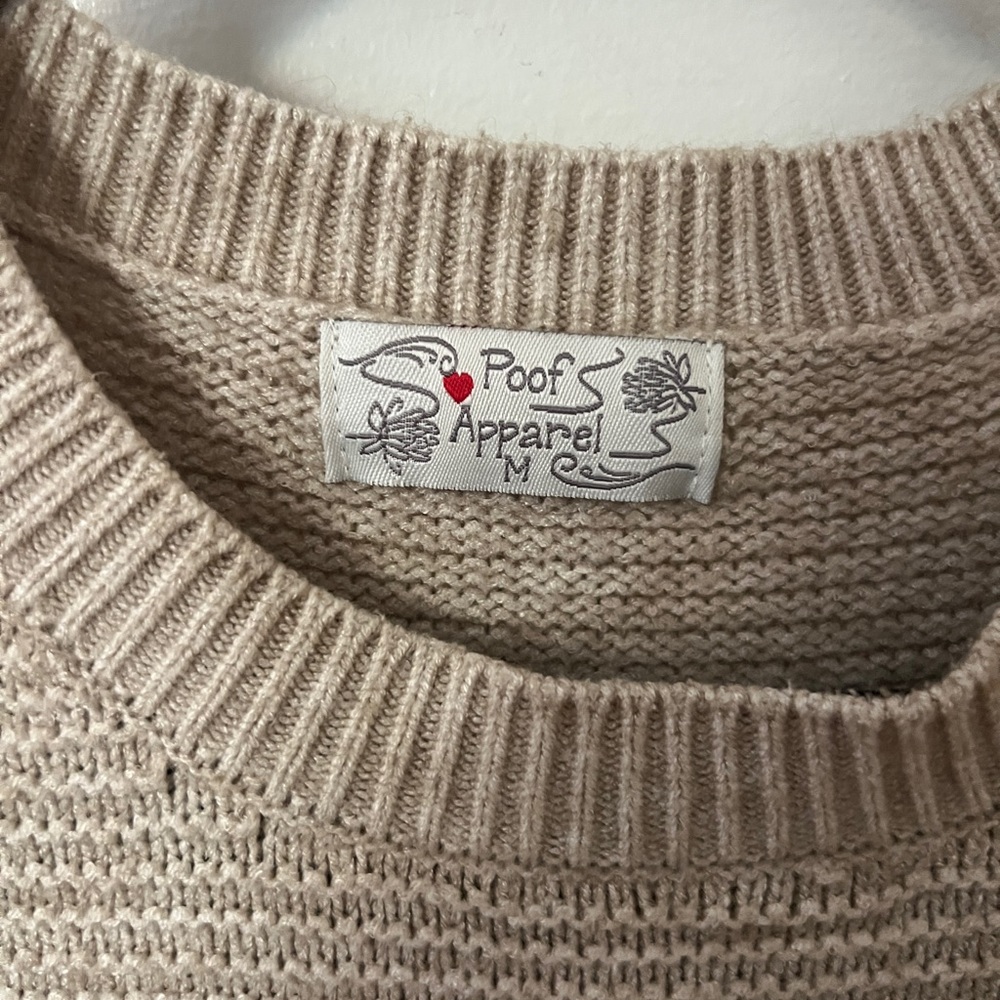Cozy Beige Sweater - Picture 3 of 4